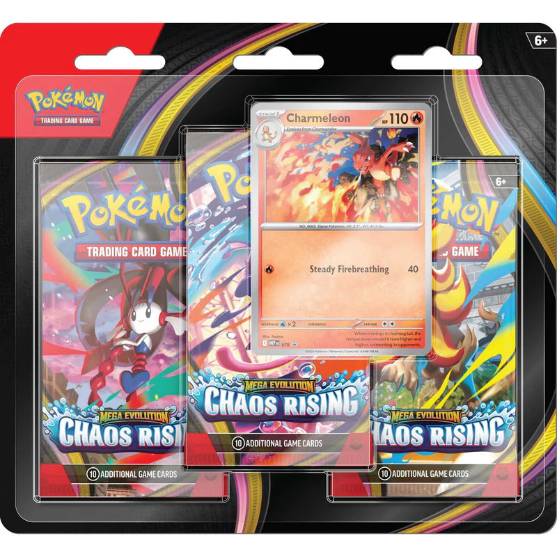 Mega Evolution Chaos Rising - 3-Pack CDU