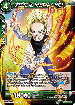 Android 18, Ready for a Fight (BT14-070) [Cross Spirits]