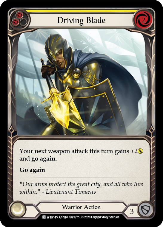 Driving Blade (Yellow) [U-WTR145] Unlimited Rainbow Foil