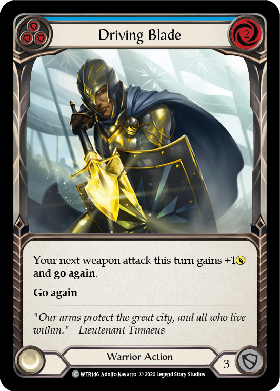 Driving Blade (Blue) [U-WTR146] Unlimited Rainbow Foil