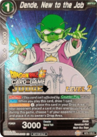 Dende, New to the Job (Level 2) (BT5-109) [Judge Promotion Cards]