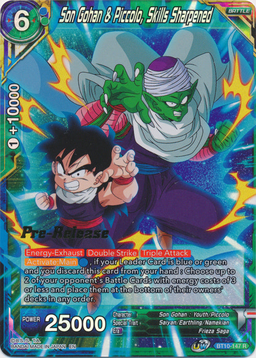 Son Gohan & Piccolo, Skills Sharpened (BT10-147) [Rise of the Unison Warrior Prerelease Promos]