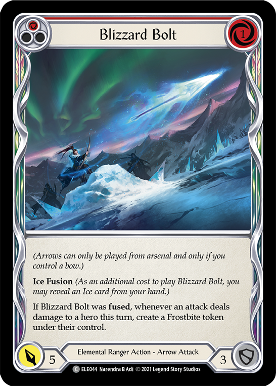 Blizzard Bolt (Red) [ELE044] (Tales of Aria)  1st Edition Normal