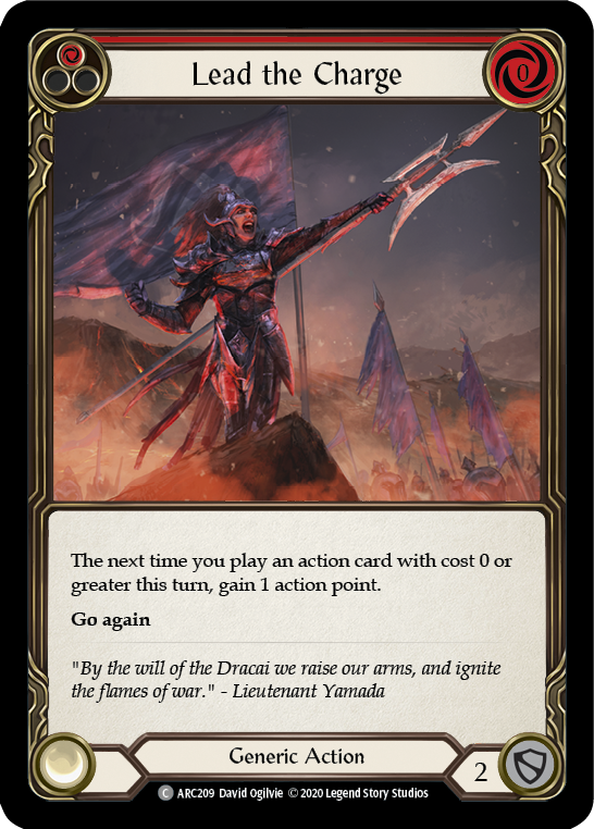 Lead the Charge (Red) [U-ARC209] Unlimited Rainbow Foil