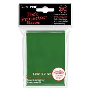 50 ultra pro deck protector green 66 x 91