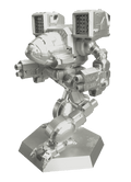 Metal Timberwolf Statue