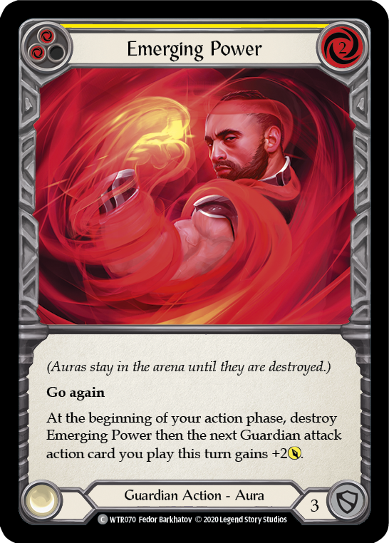 Emerging Power (Yellow) [U-WTR070] Unlimited Rainbow Foil