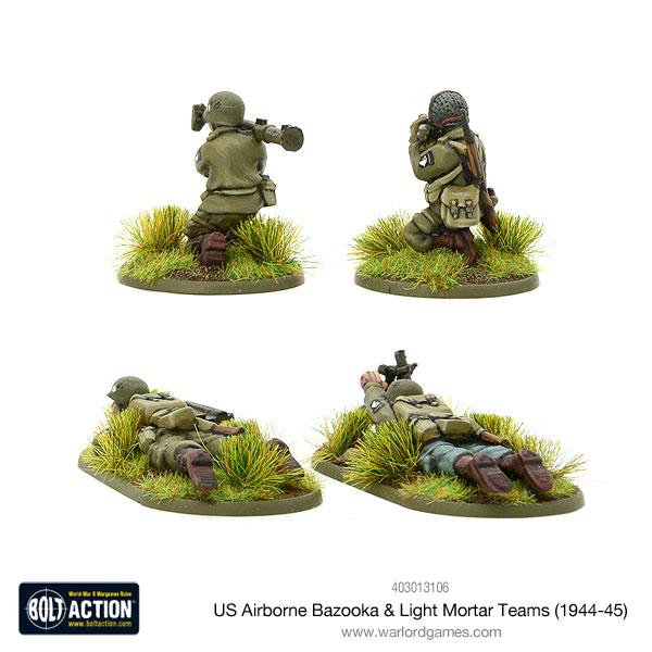 US Airborne Bazooka and light mortar teams (1944-45)