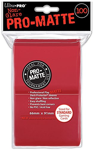 60 ultra pro deck protector red 62x89 small