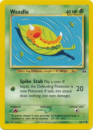 Weedle (70/75) [Neo Discovery Unlimited]