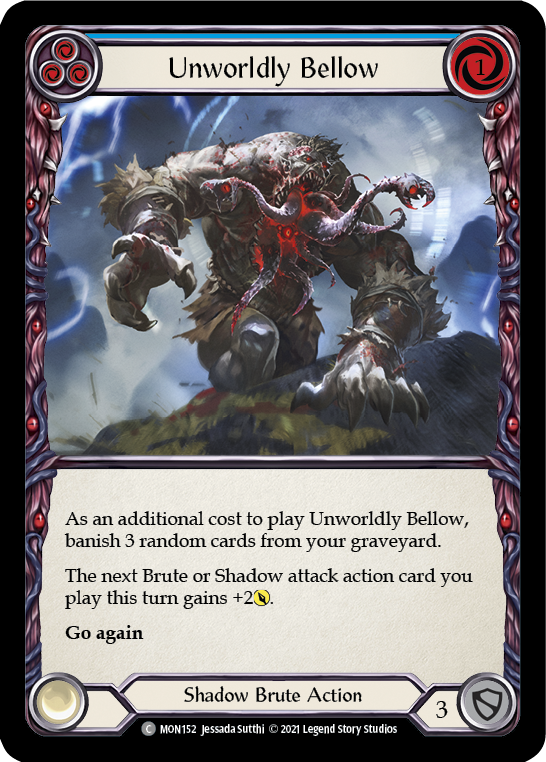 Unworldly Bellow (Blue) [MON152] 1st Edition Normal