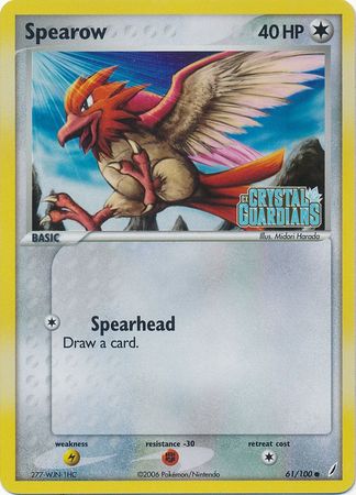 Spearow (61/100) (Stamped) [EX: Crystal Guardians]