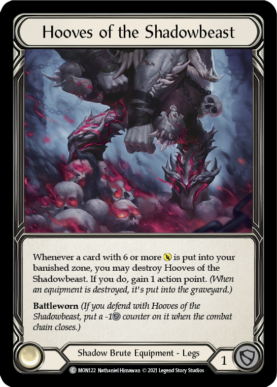 Hooves of the Shadowbeast [MON122] 1st Edition Normal