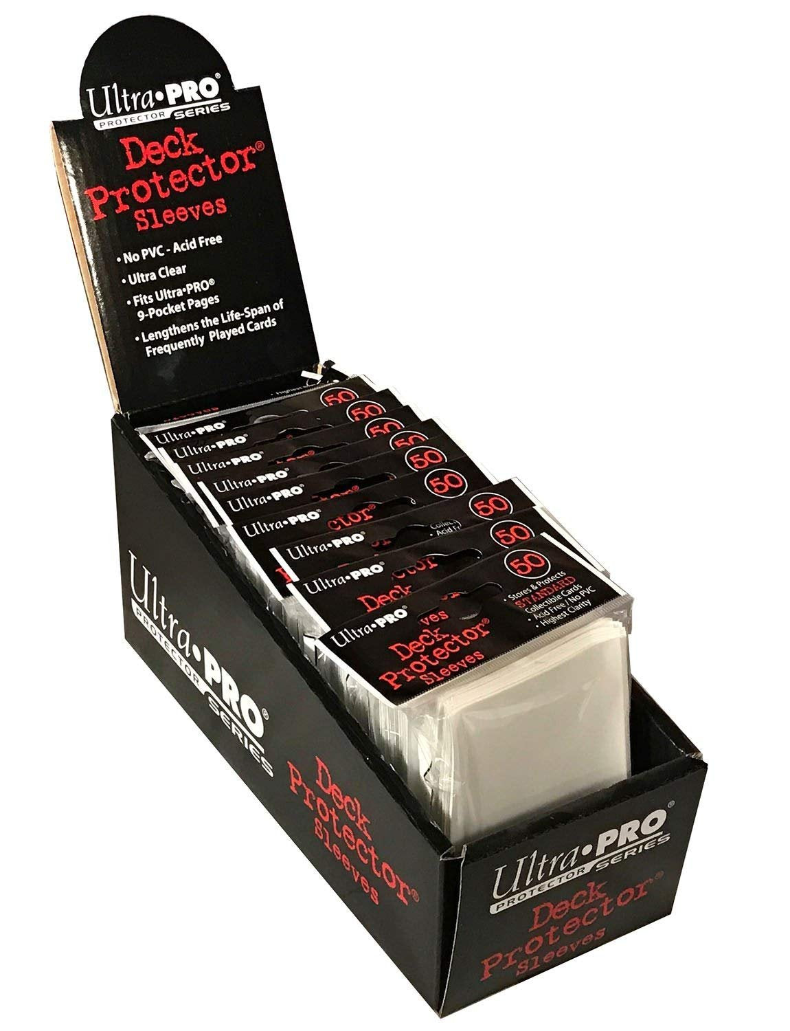 50 ultra pro deck protector clear 66 x 91