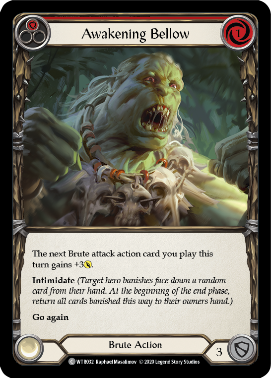Awakening Bellow (Red) [U-WTR032] Unlimited Rainbow Foil