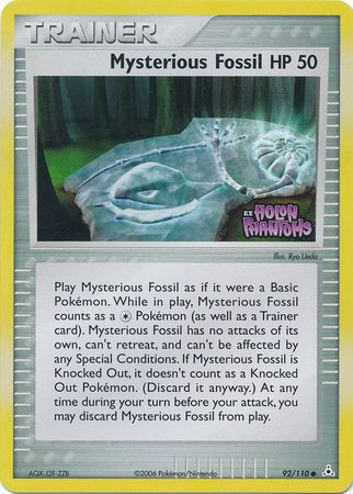 Mysterious Fossil (92/110) (Stamped) [EX: Holon Phantoms]