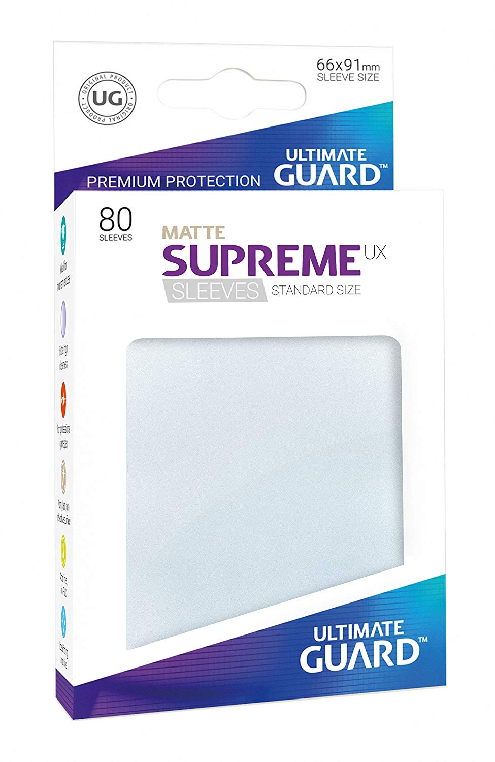 Ultimate Guard Supreme UX Matte Sleeves Standard Size (80)