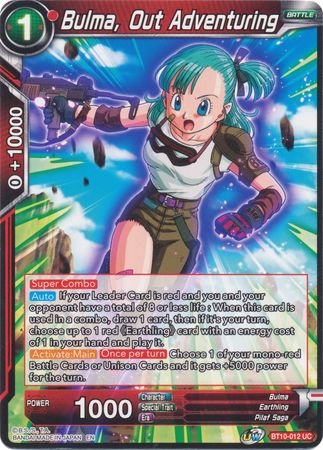 Bulma, Out Adventuring (BT10-012) [Rise of the Unison Warrior 2nd Edition]