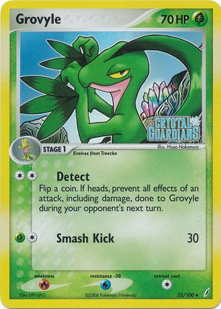 Grovyle (32/100) (Stamped) [EX: Crystal Guardians]