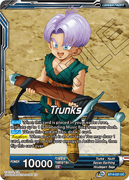 Trunks // Trunks, the Hero's Successor (BT14-031) [Cross Spirits]