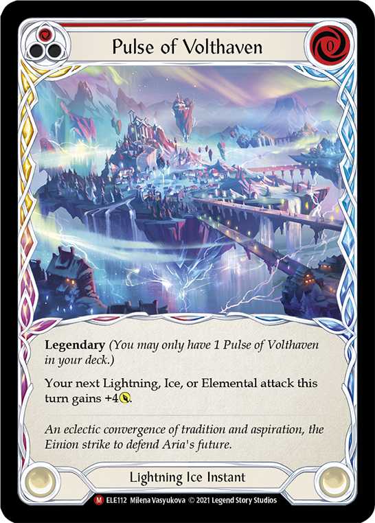 Pulse of Volthaven [ELE112] (Tales of Aria)  1st Edition Cold Foil