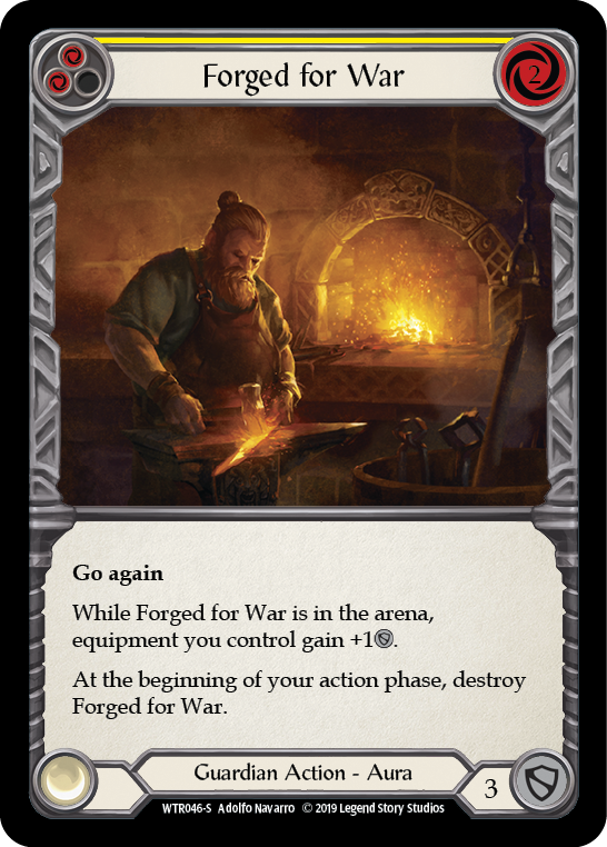 Forged for War [WTR046-S] Alpha Print Rainbow Foil