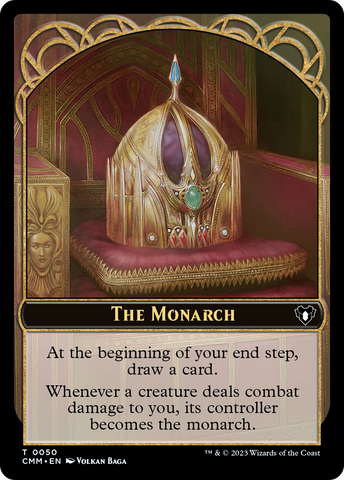 The Monarch // Dwarf Berserker Double-Sided Token [Commander Masters Tokens]
