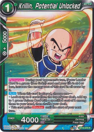 Krillin, Potential Unlocked (BT10-070) [Rise of the Unison Warrior 2nd Edition]