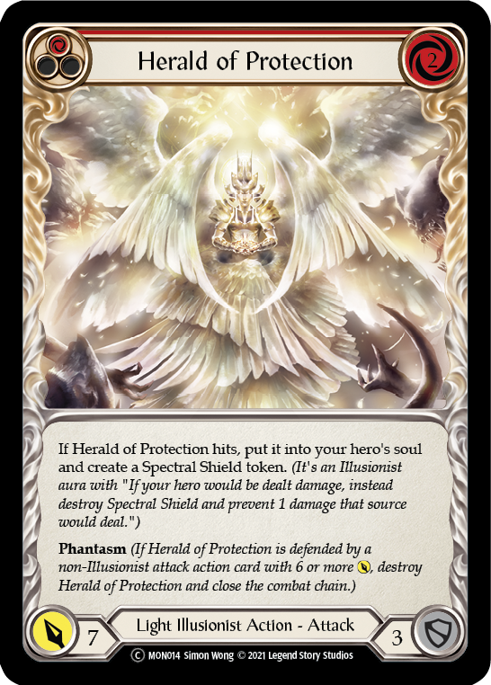Herald of Protection (Red) [U-MON014] Unlimited Normal