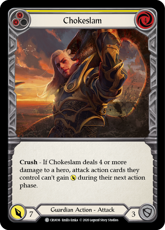 Chokeslam (Yellow) [CRU036] 1st Edition Normal