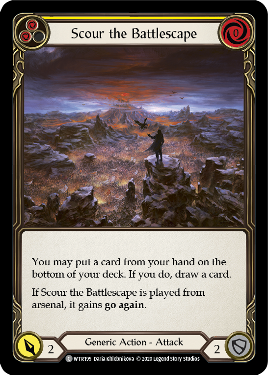 Scour the Battlescape (Yellow) [U-WTR195] Unlimited Normal