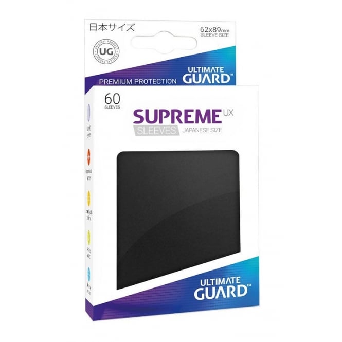 Ultimate Guard Supreme UX Sleeves Japanese Size Black (60)
