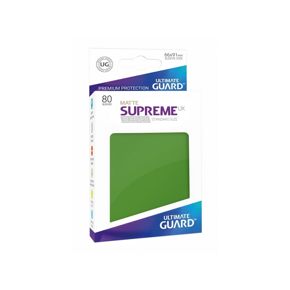 ltimate Guard Supreme UX Matte Sleeves Standard Size (80) green