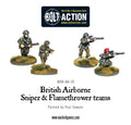 British Airborne Flamethrower and sniper teams